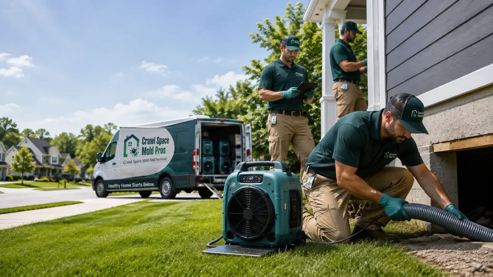 Crawl Space Mold Removal in Higgins Lake, MI